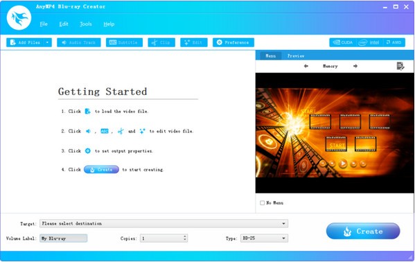 AnyMP4 Blu-ray Creator 第1张图片