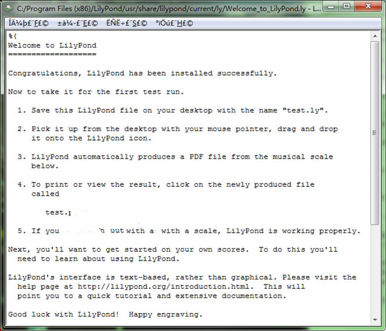 LilyPond中文版 第1张图片