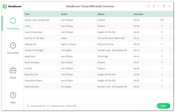 NoteBurner iTunes DRM Audio Converter特别版使用教程截图4