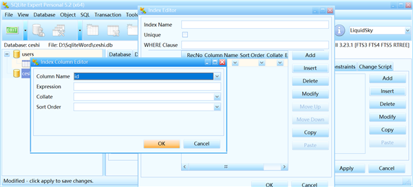 SQLite Expert中文版如何建表