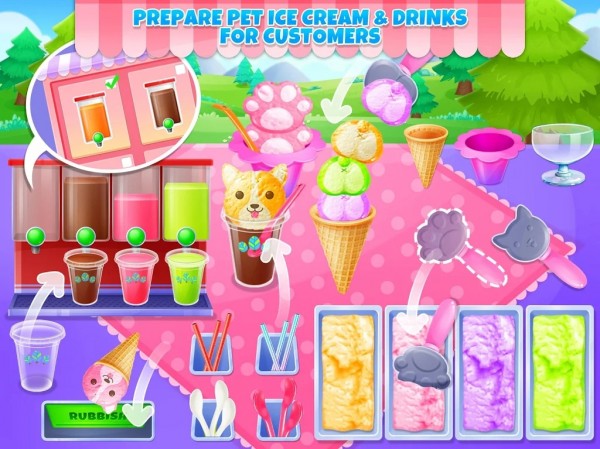 宠物冰淇淋店游戏下载 第2张图片