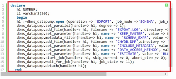 Oracle 11g导出备份截图