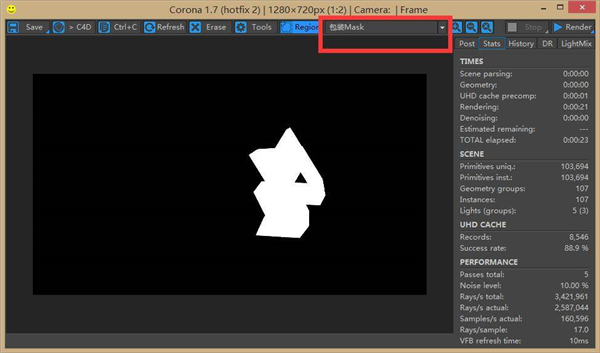 Corona渲染器Mask遮罩通道用法截图4