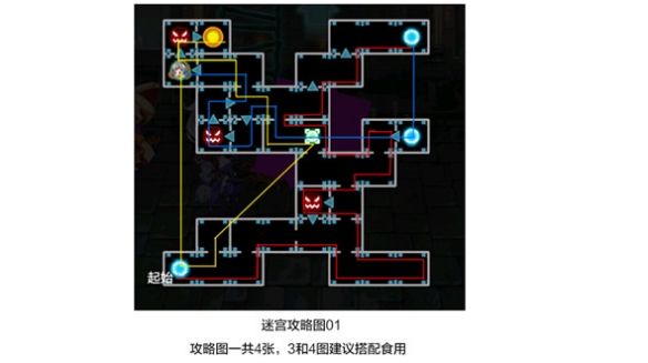 夜与轮回的迷宫第一关路线攻略1