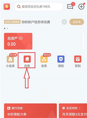 京东金融白条怎么借钱截图1