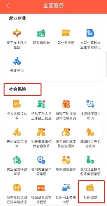 滨州智慧人社app城乡居民养老保险缴费操作流程3
