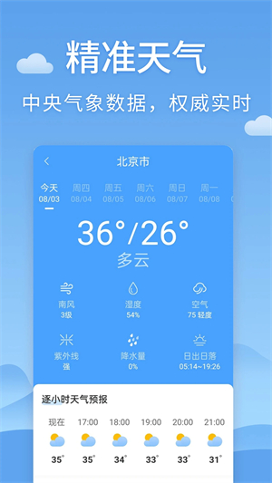 清新天气预报app 第1张图片