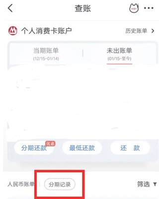 掌上生活怎么看已分期账单截图3