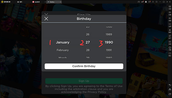 Roblox怎么注册3