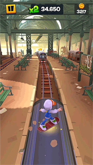 地铁跑酷滑板英雄全皮肤全滑板虫虫汉化版游戏特色截图
