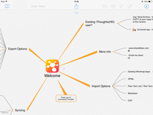 iThoughts思维导图免激活版使用方法1