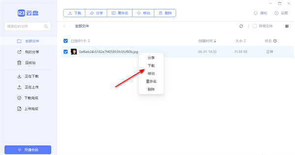 123云盘官方版下载文件教程3