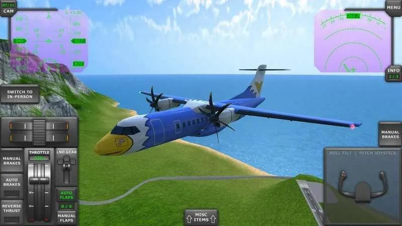 涡轮螺旋桨飞行模拟器1.40破解版(无限金币)游戏技巧3