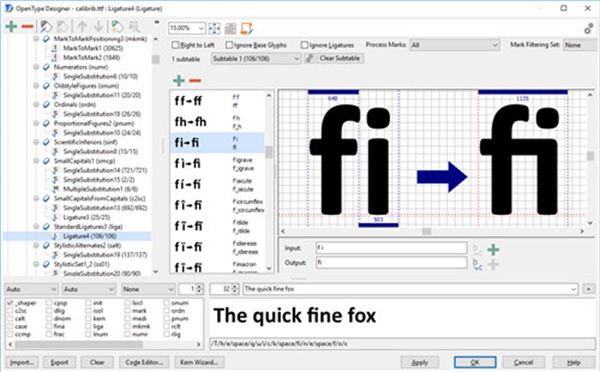 FontCreator15汉化破解版功能介绍