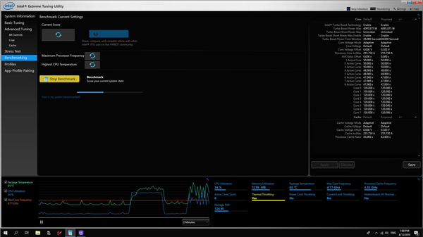 使用英特尔® Extreme Tuning Utility 超频 CPU1