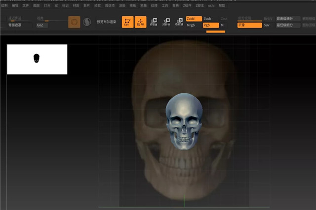 ZBRUSH导入参考图6