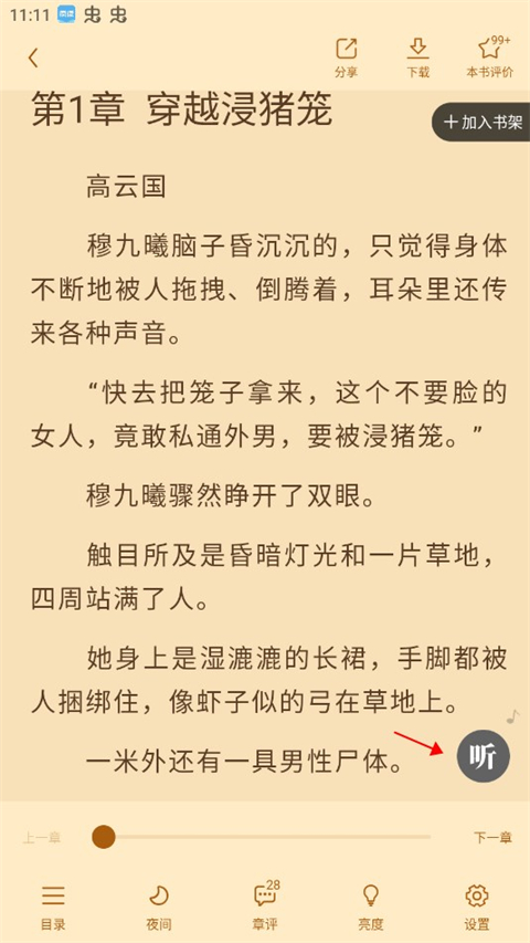 疯读小说免费阅读app听书方法4