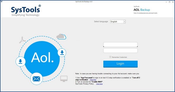 SysTools AOL Backup破解版 第1张图片