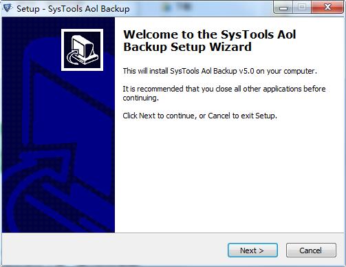 SysTools AOL Backup破解版安装步骤1