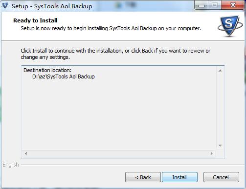 SysTools AOL Backup破解版安装步骤6