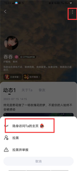 隐身访问别人主页教程截图3