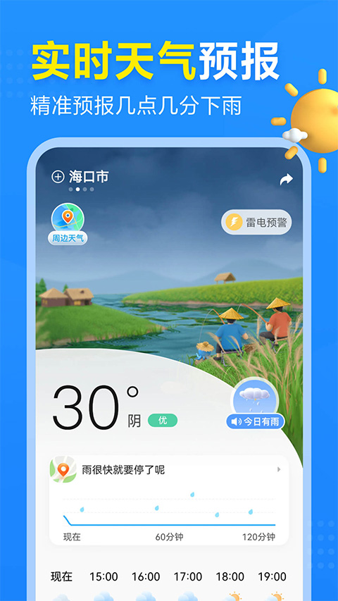 2345天气预报几点几分下雨软件下载 第3张图片