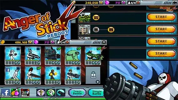 愤怒的火柴人4破解版无限金币和无限钻石 第3张图片