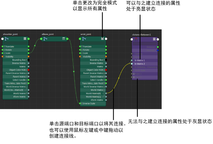 通过创建连接线连接节点1