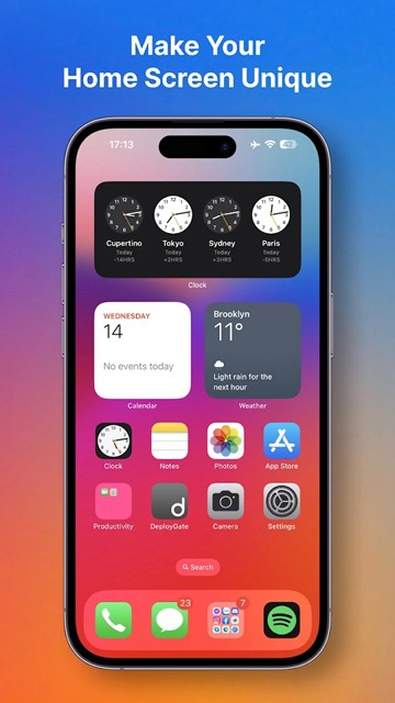 Launcher iOS 17 Pro破解不会改变版 第1张图片