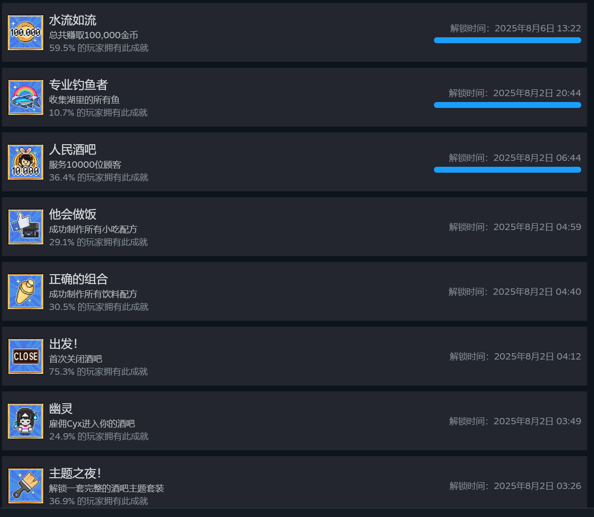 全成就及达成条件截图1