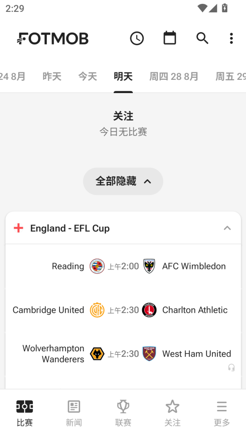 FotMob中文版下载 第4张图片