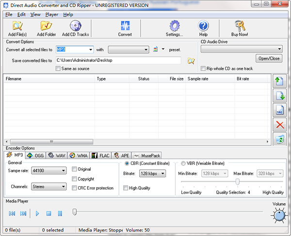 Direct Audio Converter and CD Ripper免费版