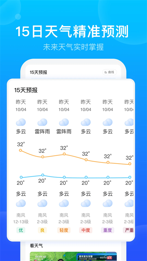 手机天气预报官方免费版 第1张图片