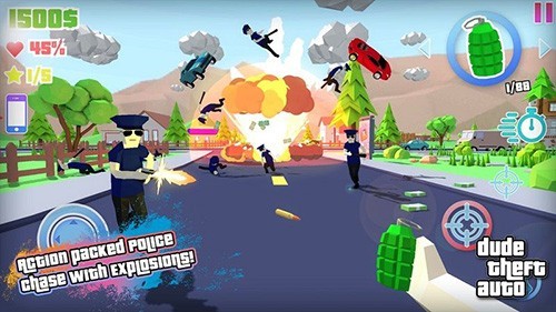 Dude Theft Wars中文破解版下载 第1张图片
