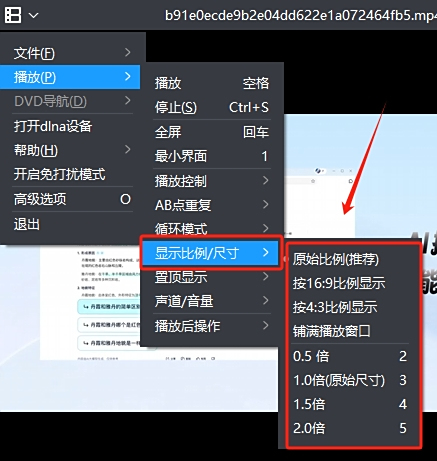 调整画面比例与尺寸