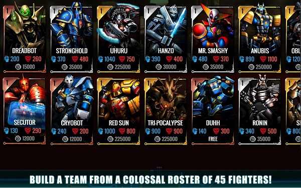 终极机器人格斗破解版无限金币无限钻石内购版 第3张图片