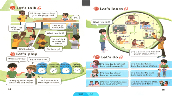 人教PEP英语四年级下册电子课本下载 第3张图片