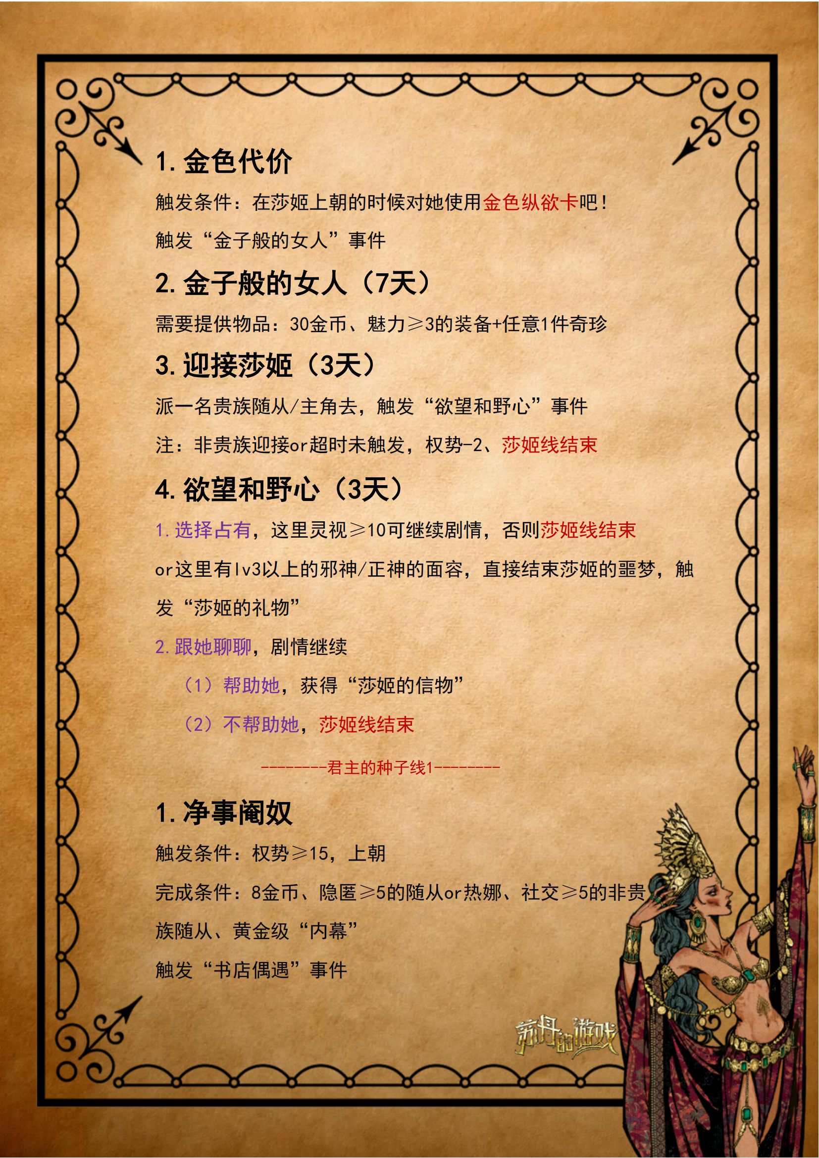 金妃莎姬全流程攻略1