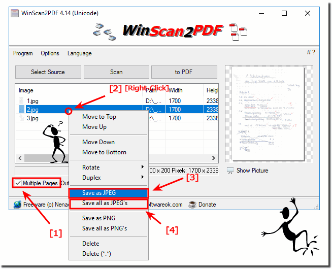 将PDF页面另存为JPG或PNG格式