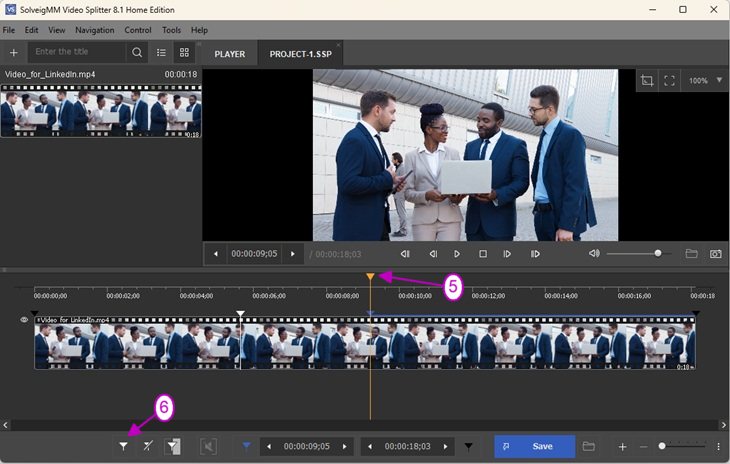 视频分割器剪辑和缩短视频3