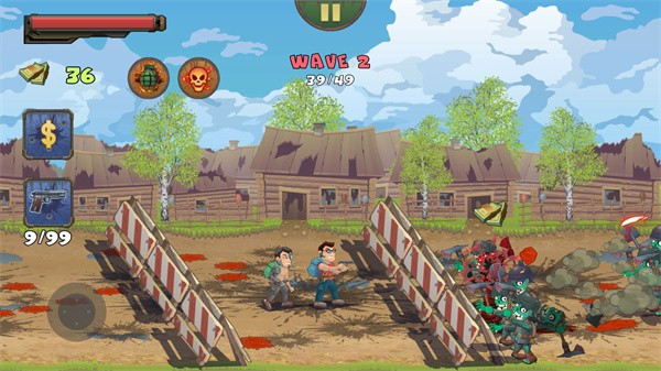 两个家伙与僵尸2无限钻石版 第1张图片