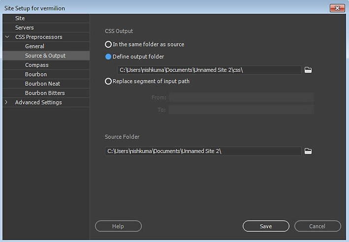 设置 CSS 预处理器的首选项3