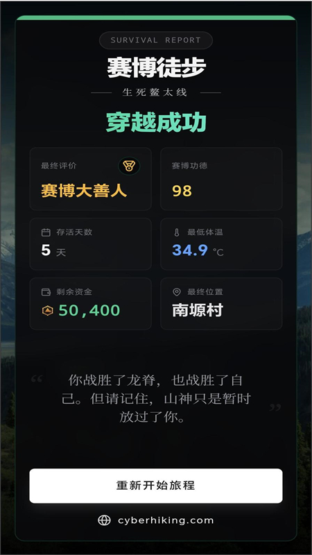 赛博徒步之生死鳌太线手机版下载 第1张图片