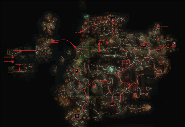 第二章主线路径地图