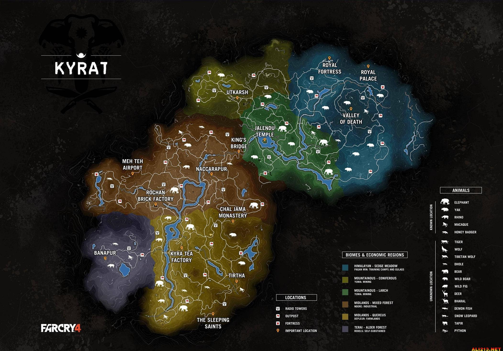 游戏地图全貌一览