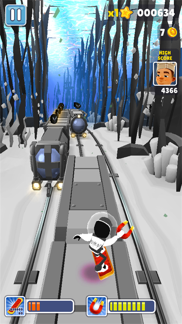 地铁跑酷超级黑白水下城定制版内购全人物版下载 第4张图片