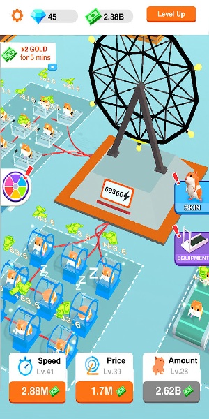 空闲仓鼠发电厂破解版无限金币 第1张图片