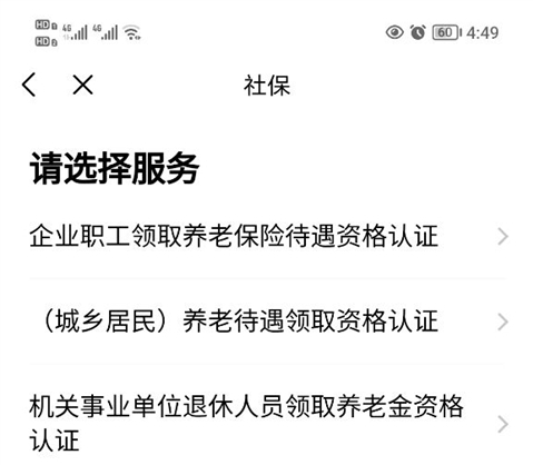 社保养老资格认证截图3