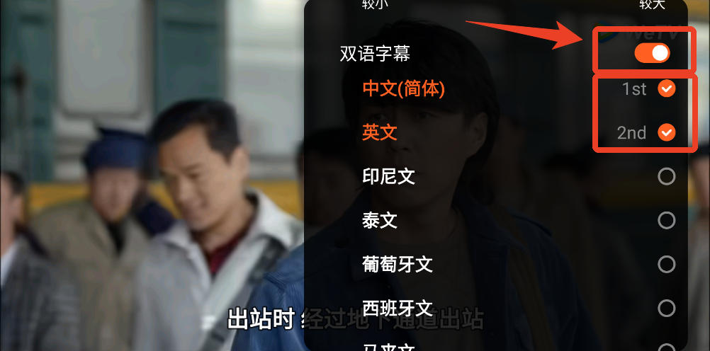 怎么设置双语字幕2