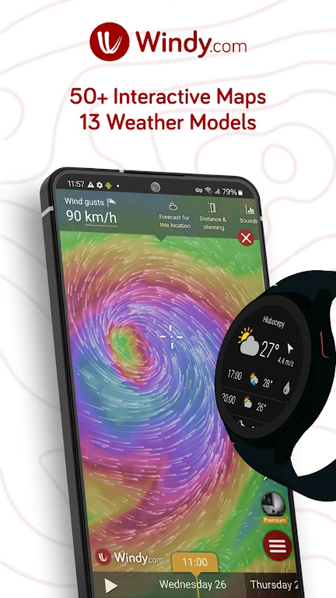 Windy气象软件红色版 第1张图片